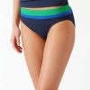 Women * | New Tommy Bahama: Island Cays Colorblock Hipster Bikini Bottom Viv Palm