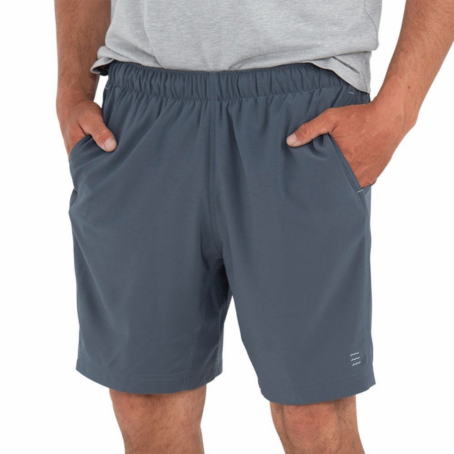 Men * | High Quality Free Fly: Men'S Breeze 6 Short Bluedusk