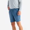 Men * | Unique Free Fly: Men'S Lined Breeze 7 Short Pfcblue