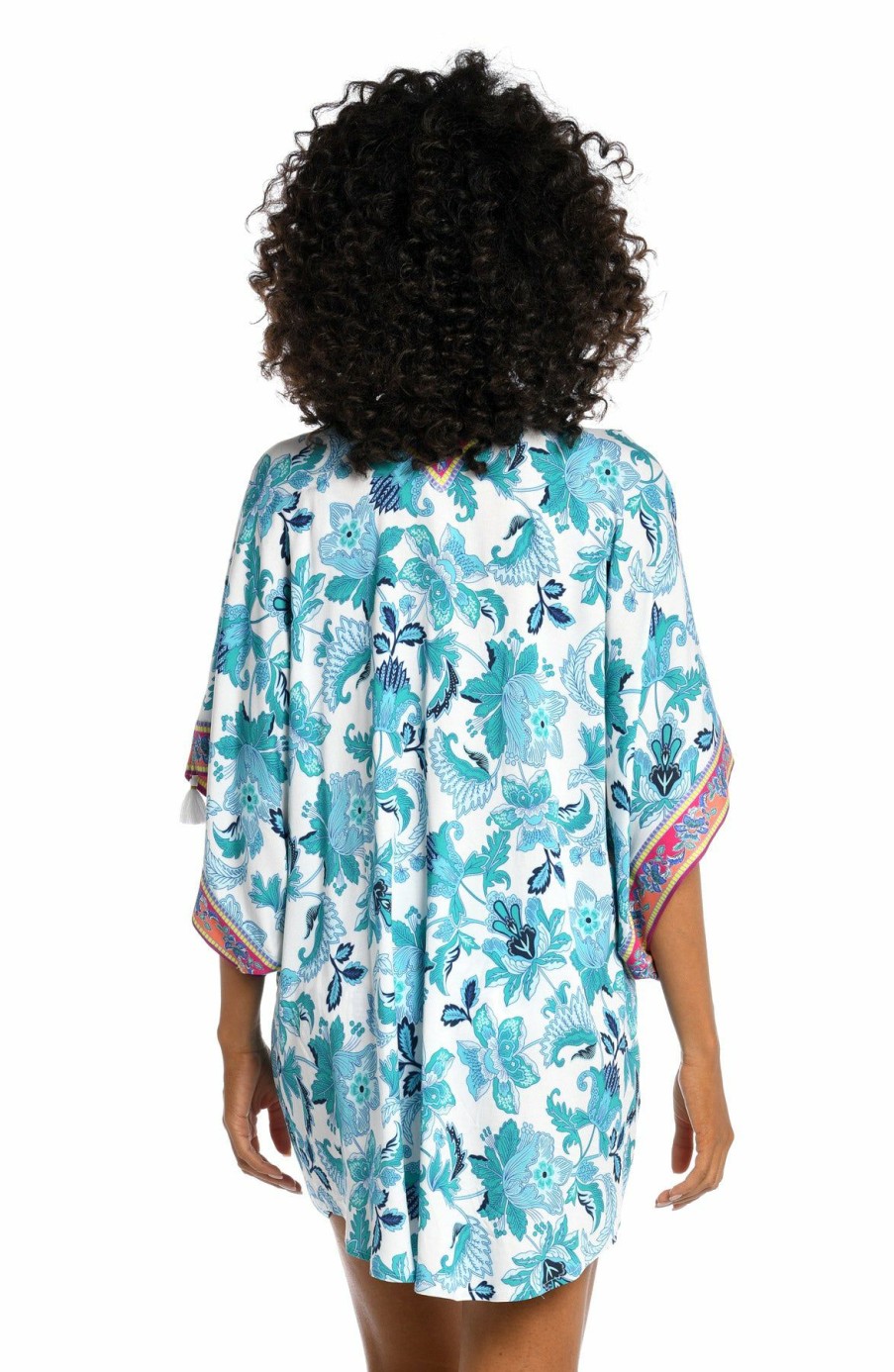 Clothing * | Unique La Blanca: Santorini Sun Open Front Kimono