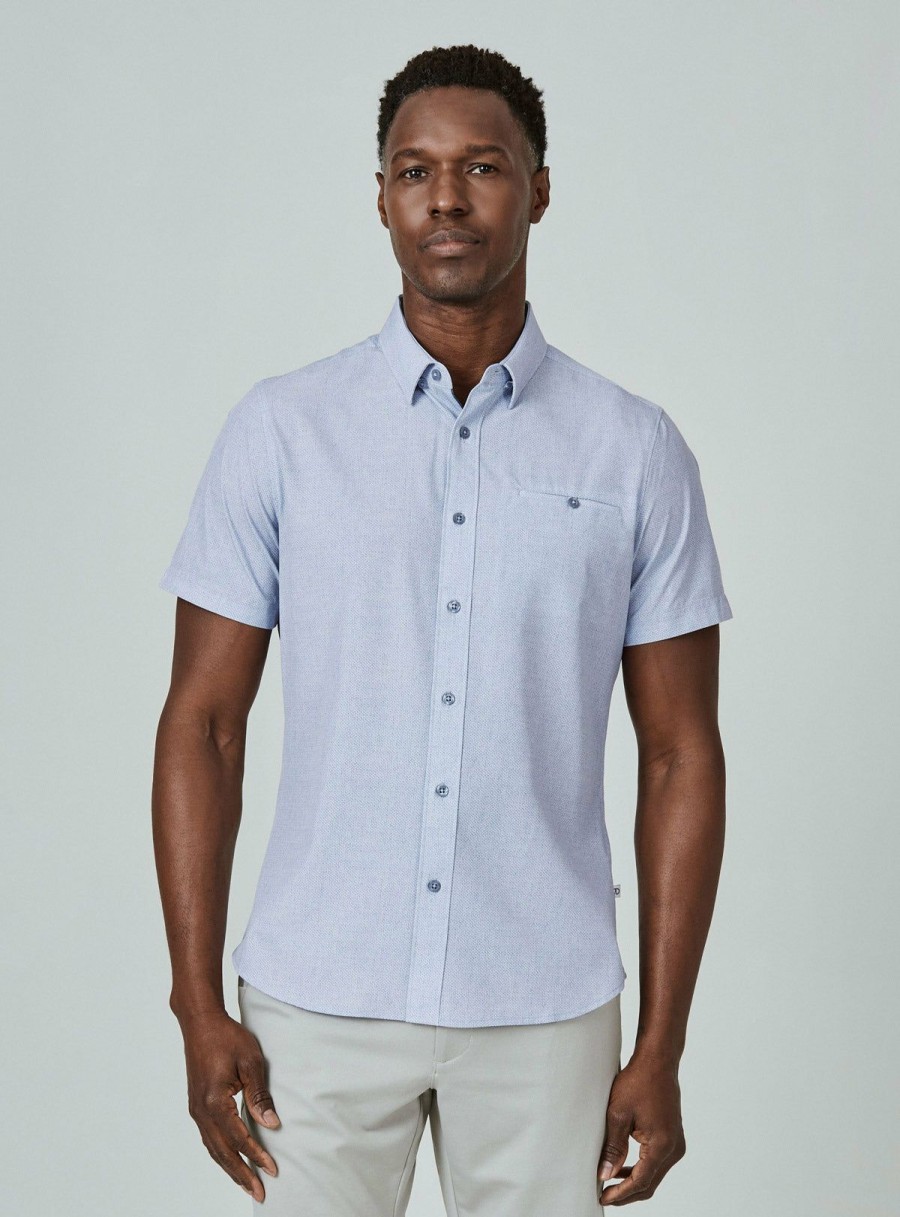 Men * | Exclusive Design 7 Diamonds: Ponti Short Sleeve Shirt Cream