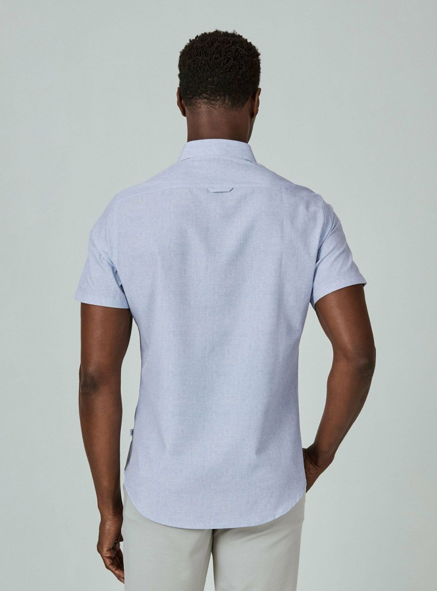 Men * | Exclusive Design 7 Diamonds: Ponti Short Sleeve Shirt Cream