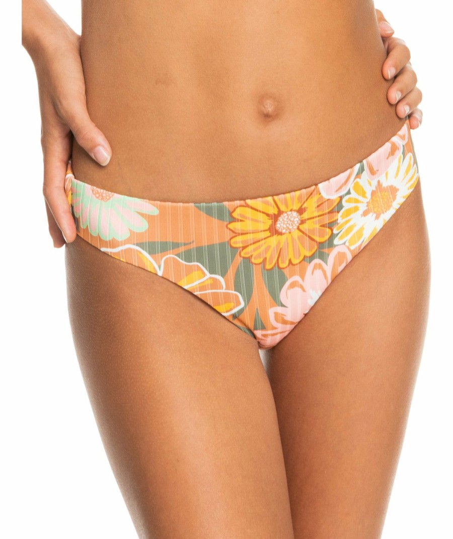 Women * | Store Roxy: Roxy Love Rib The Comber Hipster Bikini Bottom Ckn7