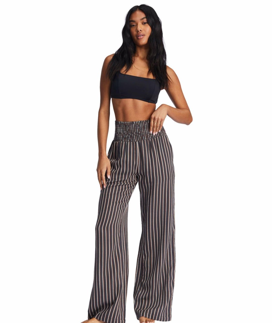 Clothing * | Exclusive Design Billabong: New Waves 2 Elastiic Waist Beach Pants Offblk2