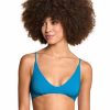 Women * | Low Price Maaji: Ocean Creta Sporty Bralette Bikini Top Blue