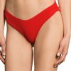 Women * | Online Store Maaji: Crimson Journey Double V Bikini Bottm Red